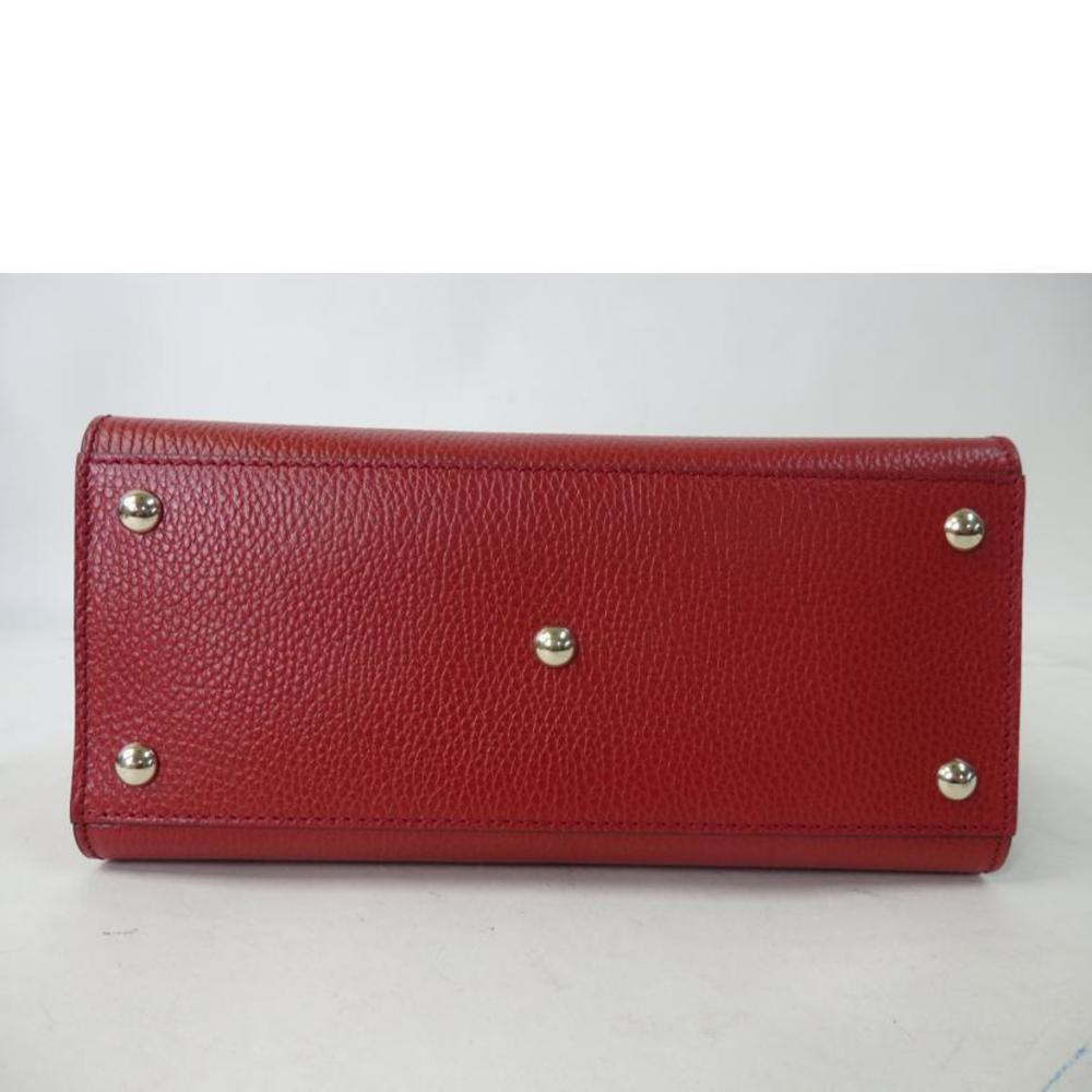 Gucci Interlocking Red Leather Bag - image 4